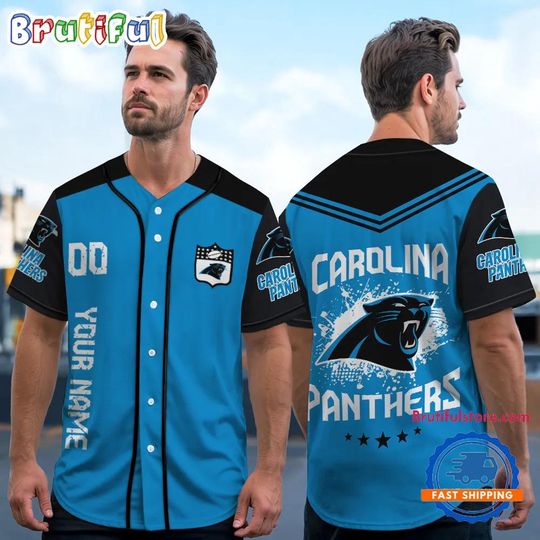 Discover football Carolina Panthers Personalized Baseball Jersey