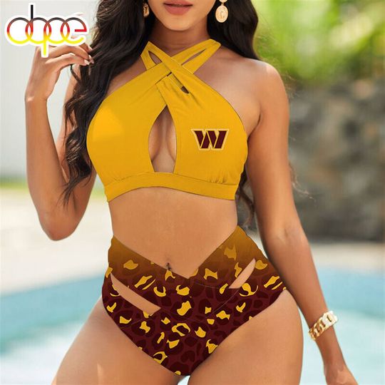 Discover Commanders Washington Crisscross Swimsuit, Beach Swimsuit, Gift For Fan, Women
