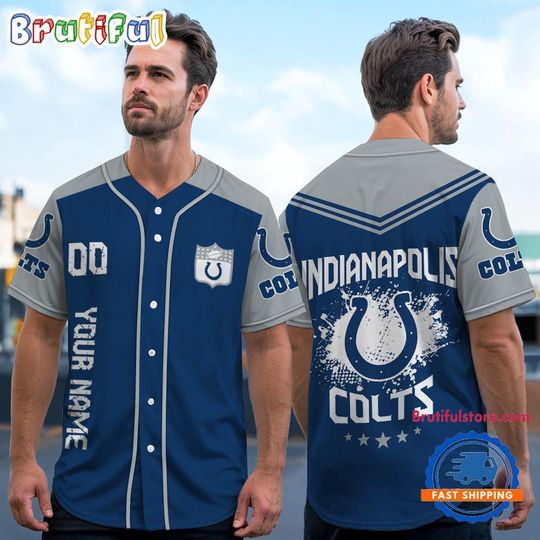 football Indianapolis Colts Personalized Baseball Jersey