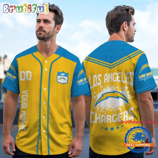 Discover football Los Angeles Chargers Personalized Baseball Jersey