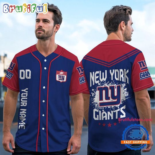 football New York Giants Personalized Baseball Jersey