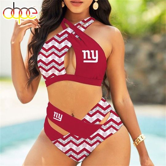 Discover New York Giants Crisscross Swimsuit, Beach Swimsuit, Gift For Fan, Women