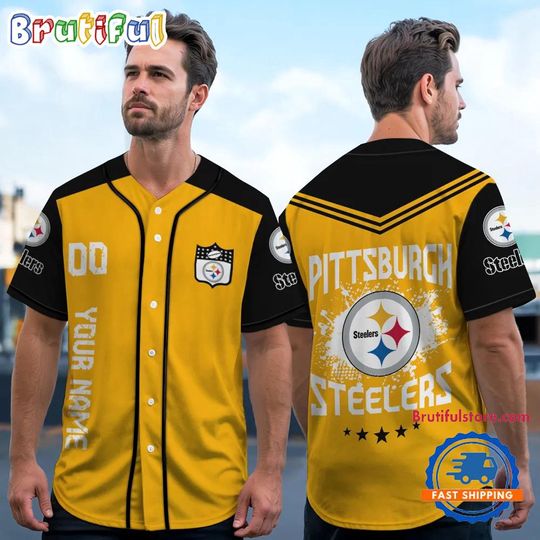 Discover football Pittsburgh Steeler Personalized Baseball Jersey