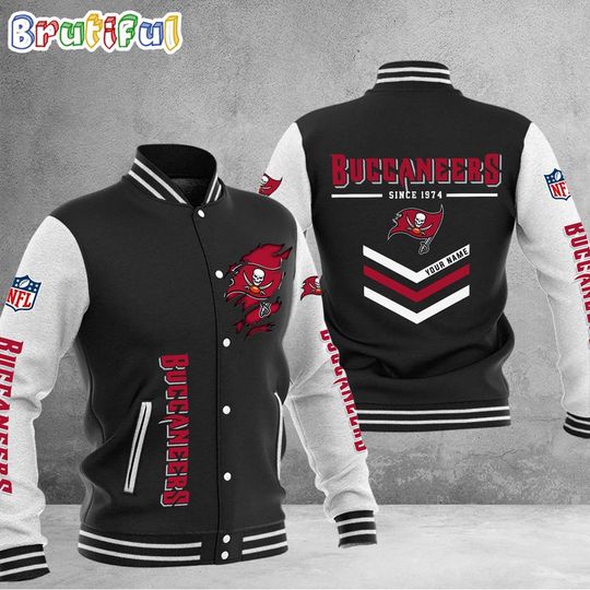 Tampa Bay Buccaneers Football Team Personalized Varsity Baseball Jacket