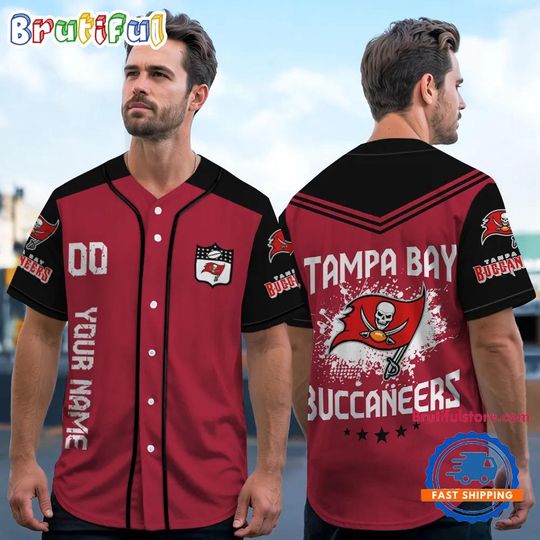 football Tampa Bay Buccaneers Personalized Baseball Jersey