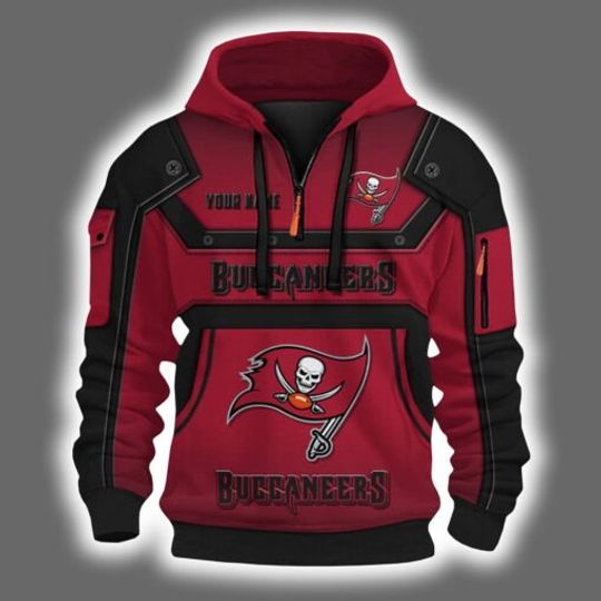 Discover Personalized Buccaneer Quarter Zip Hoodie