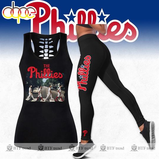 Philadelphia Phillies World Tour London Series Hellowout Tank Top & Leggings