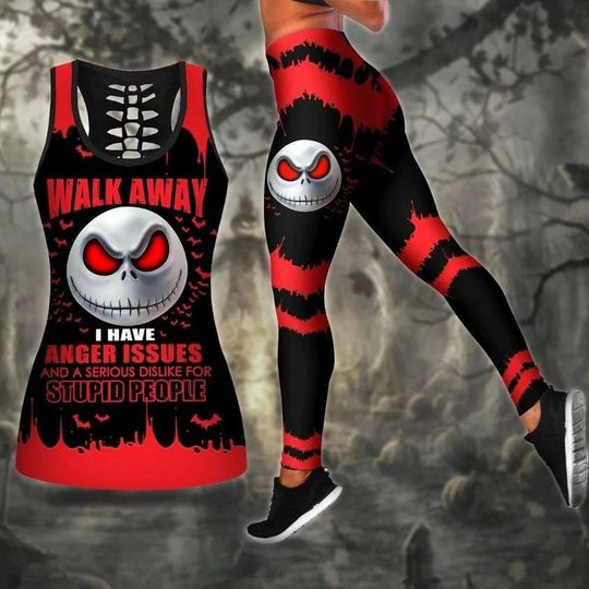 Jack Skellington Walk Away Women Tank Top & Leggings