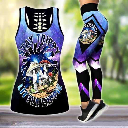 Stay Trippy Little Hippie Women Tank Top & Leggings