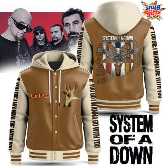 SYSTEM OF DOWN Toxicity Tribute Special Hooded Baseball Jacket