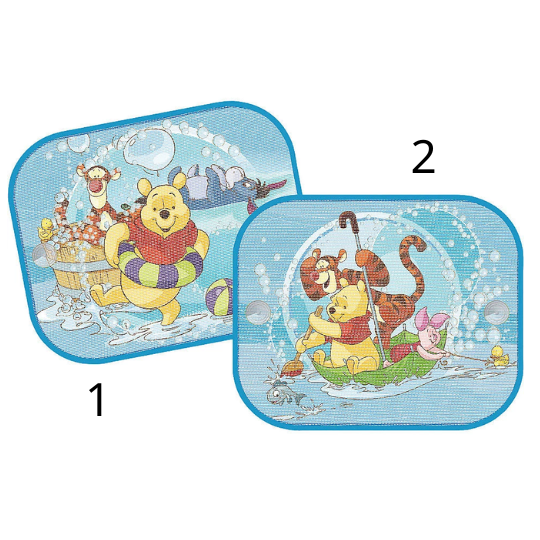 Discover Disney Winnie & Friends Car Sun Shade for Windshield, Mesh Window Blinds for Baby Girl Boy