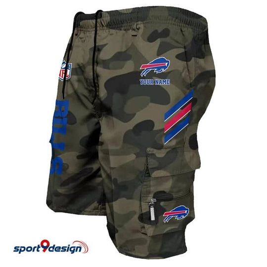 Buffalo Bills Personalized Multi-Pockets Man Shorts
