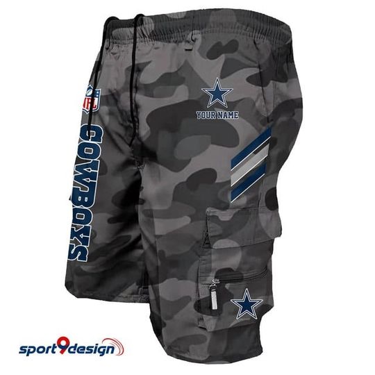 Dallas Cowboys Personalized Multi-Pockets Man Shorts