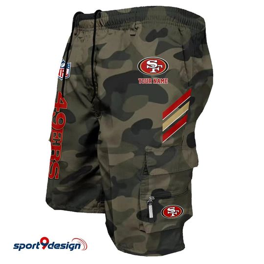 San Francisco 49ers Personalized Multi-Pockets Man Shorts