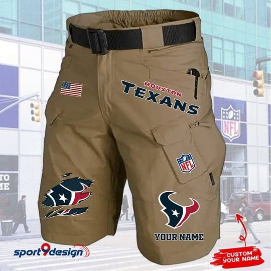 Houston Texans Limited Edition Front Pockets Men Shorts (Belt Not Included)