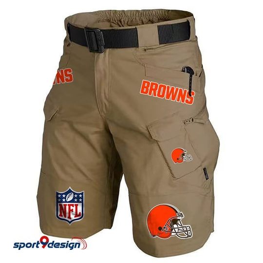 Cleveland Browns Limited Edition Front Pockets Men Shorts (Belt Not Included)
