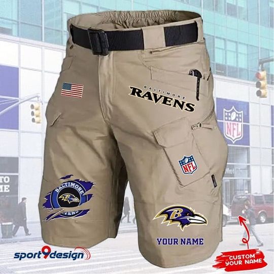 Baltimore Ravens Limited Edition Front Pockets Men Shorts (Belt Not Included