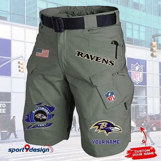 Baltimore Ravens Limited Edition Front Pockets Men Shorts (Belt Not Included