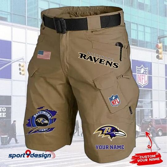 Baltimore Ravens Limited Edition Front Pockets Men Shorts (Belt Not Included