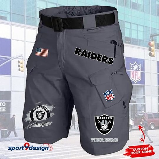 Las Vegas Raiders Limited Edition Front Pockets Men Shorts (Belt Not Included)