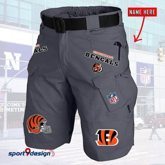 Cincinnati Bengals Limited Edition Front Pockets Men Shorts (Belt Not Included)