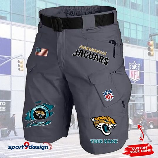 Jacksonville Jaguars Limited Edition Front Pockets Men Shorts (Belt Not Included)