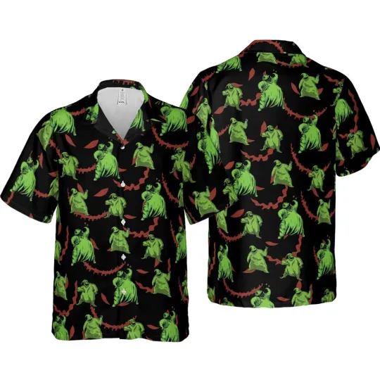 Discover Oogie Boogie Hawaiian Button Down Shirt