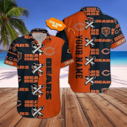 Discover Chicago Football Team Bearss Personalized Hawaii Shirt  Unisex Adult, Size S-5XL
