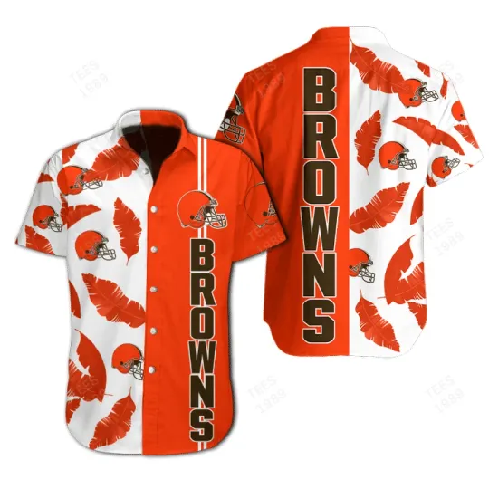 Discover Cleveland Football Team Brownss Hawaii Shirt Unisex Adult, Size S-5XL