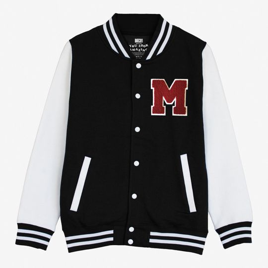 Discover Varsity Baseball Jacket Personalised With College Letter M
