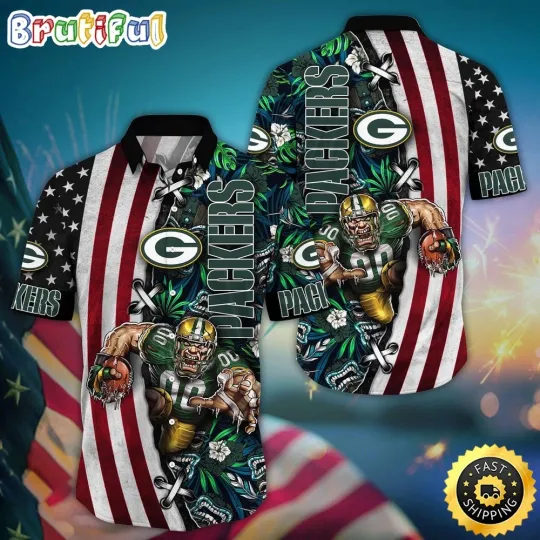 Discover football Green Bay Packerss Hawaiian Shirt Mascot Aloha Summer Shirt