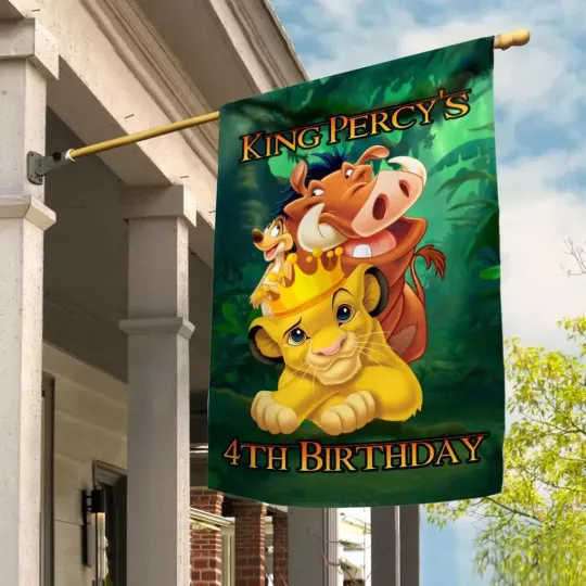Discover Lion King House Flag, Simba Flag