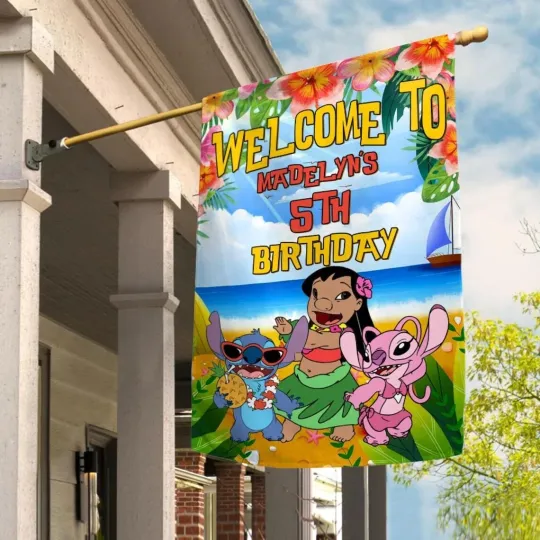 Discover Lilo And Stitch House Flag