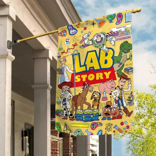 Discover Personalized Lab Story Toy Story House Flag, Toy Story Flag