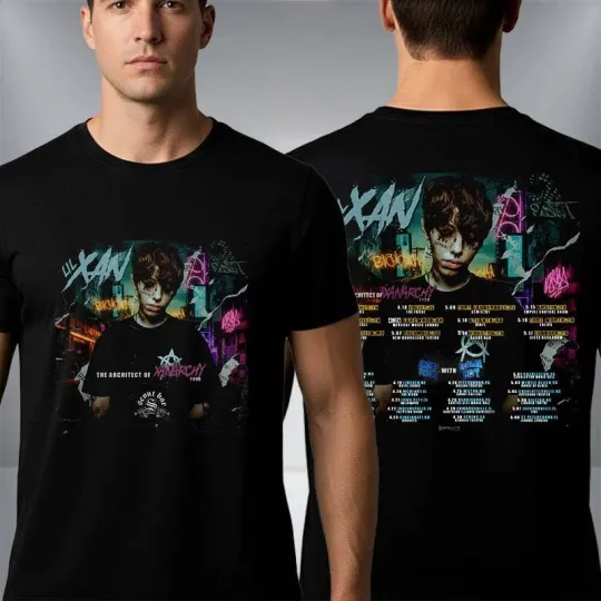 Discover Lil Xan The Architect of XanArchy Tour 2026 Schedule Venue Tour Dates T-Shirt