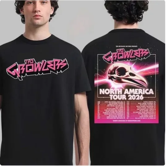Discover The Growlers North America Tour 2026 City Dates Two Sided T-Shirt