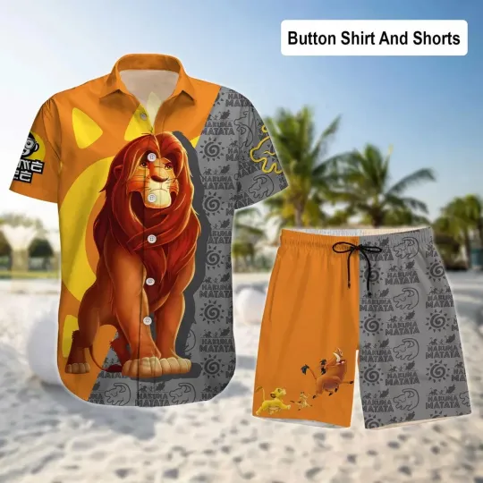 Discover Lion King Hawaiian Shirt And Short