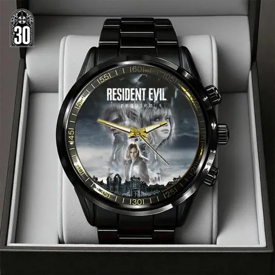 Discover Resident Evil Requiem Black Stainless Steel Watch