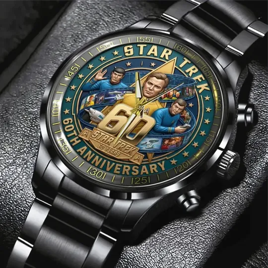 Discover Star Tre k 60th Anniversary 2026 Black Stainless Steel Watch