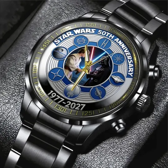 Discover Star Wars 50th Anniversary Black Stainless Steel Watch