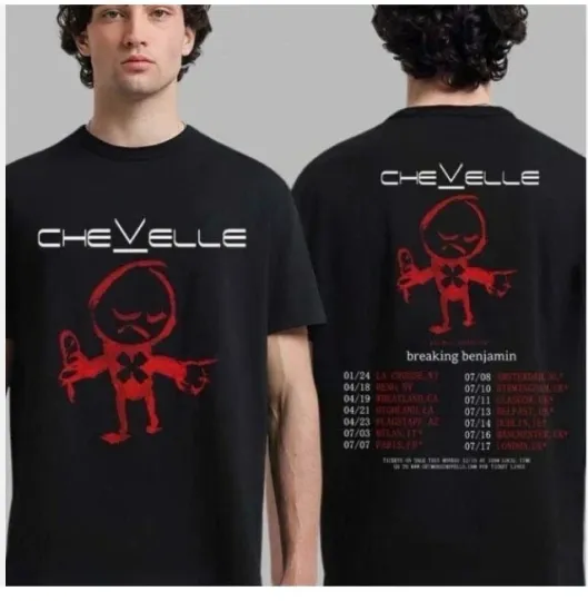 Chevelle World Tour 2026 Schedule Dates Two Sided T-Shirt
