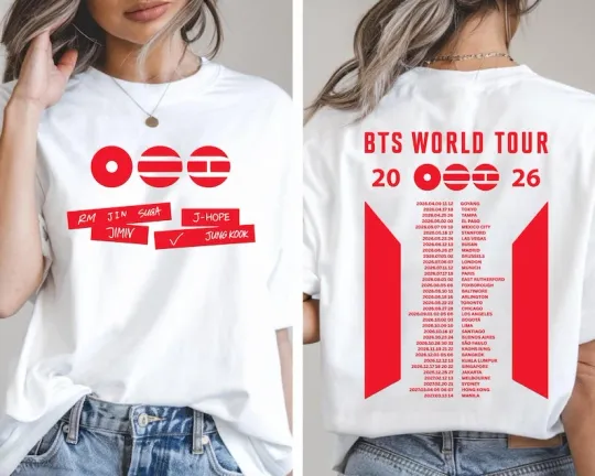 Discover BTS World Tour 2026 T shirt