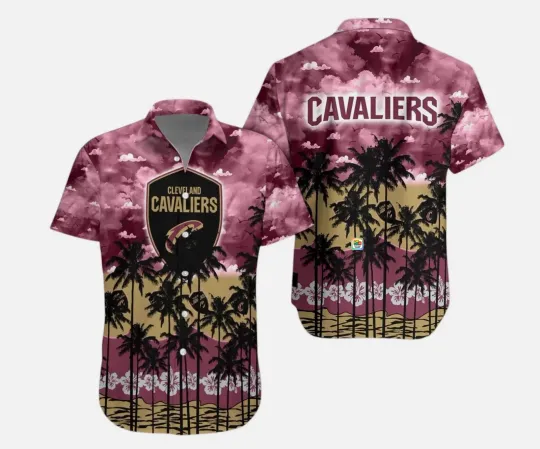 Discover Cleveland Basketball Team Cavalierss Hawaiian Button Down Shirt