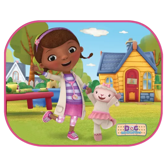 Discover Disney DOC McStuffins Car Side Window Sunshade Mesh Visor for Baby Girl