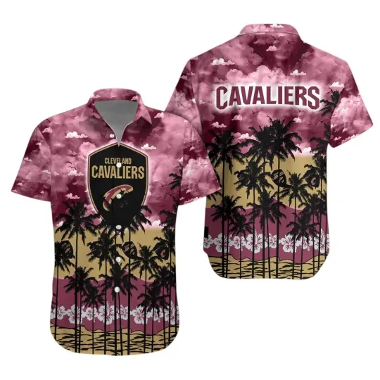 Discover Cleveland Basketball Team Cavalierss Hawaiian Button Down Shirt Unisex Adults