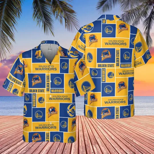 Discover Golden State Basketball Team Warriorss Hawaiian Button Down Shirt Unisex Adults