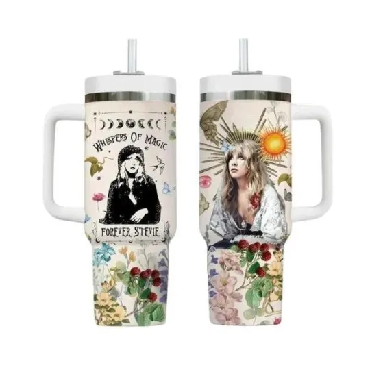 Stevie Nicks Tumbler 40oz Handle Mug Gift For Fans
