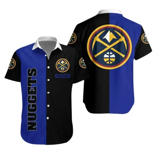 Discover Denver Basketball Team Nuggetss Hawaiian Button Down Shirt Unisex Adults S-5XL