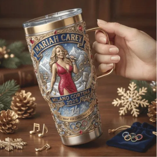 Mariah Carey 2026 Winter Olympics Limited Tumbler ( black handle)