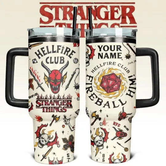 Discover Custom Season 5 80s Retro Horror Fan Gift 40oz Tumbler With Handle